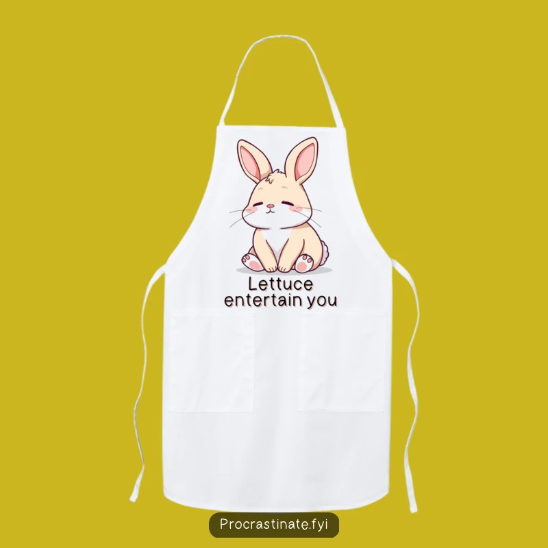 Funny Bunny Apron: Cook with Peace and Humor in This Adorable Chef's Apron
