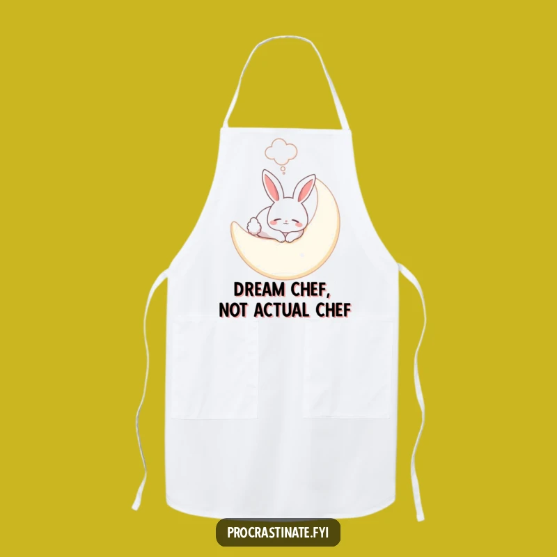 Funny Bunny Moon Apron: Cook Under the Stars with Whimsical Charm