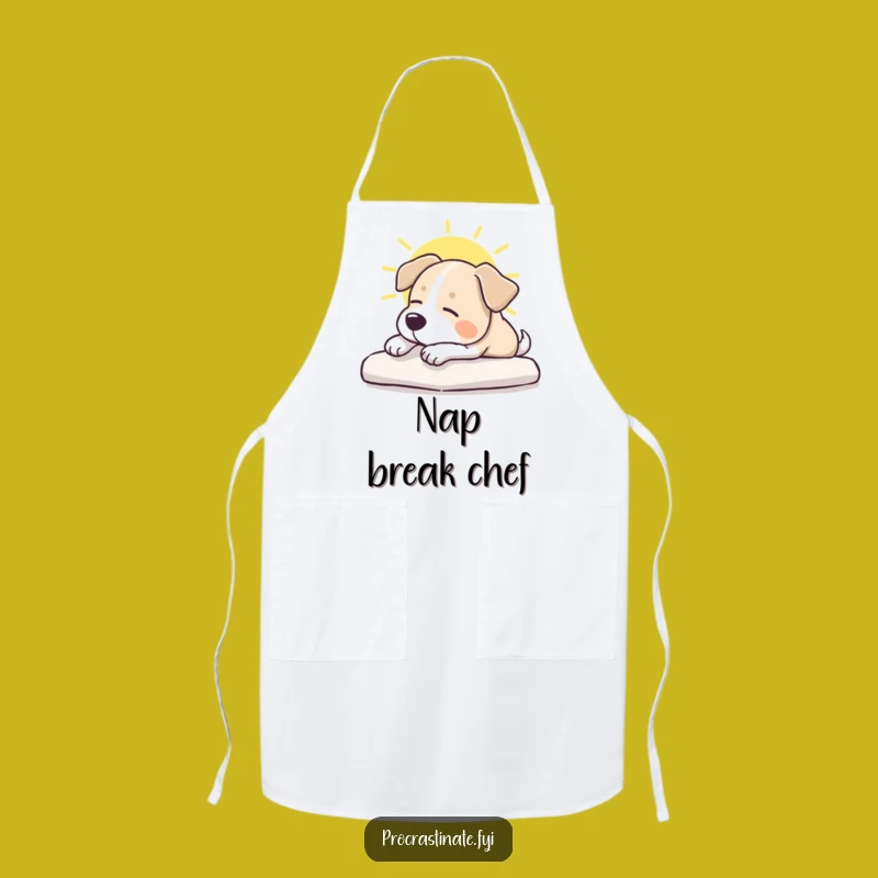 Funny Dog Stretching Apron: Hilarious Kitchen Chef Gift for Pet Owners