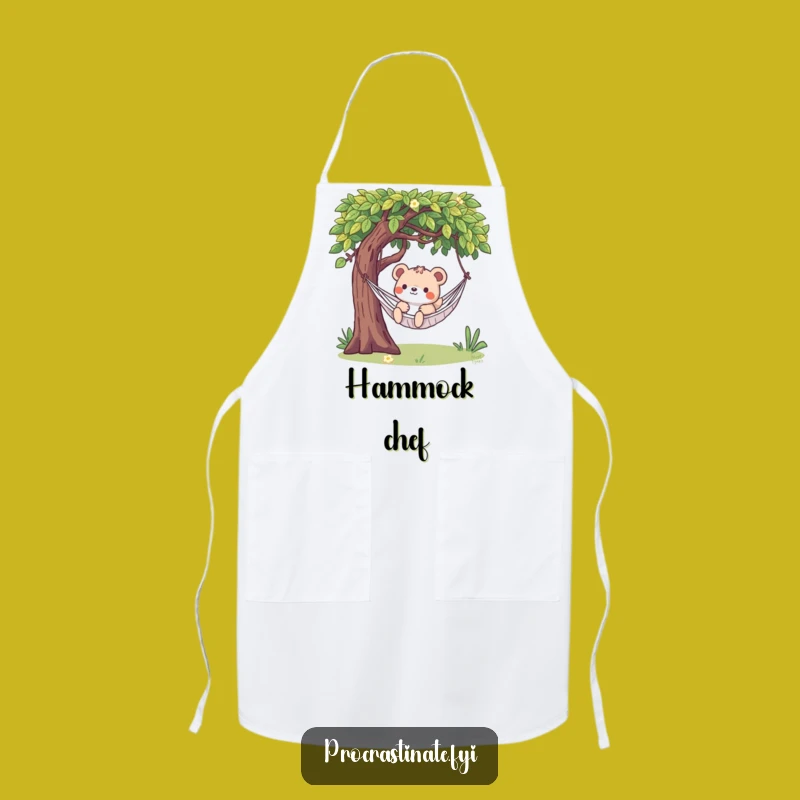 Funny Lazy Animal Hammock Apron - Hilarious Kitchen Wear for Relaxed Cooks