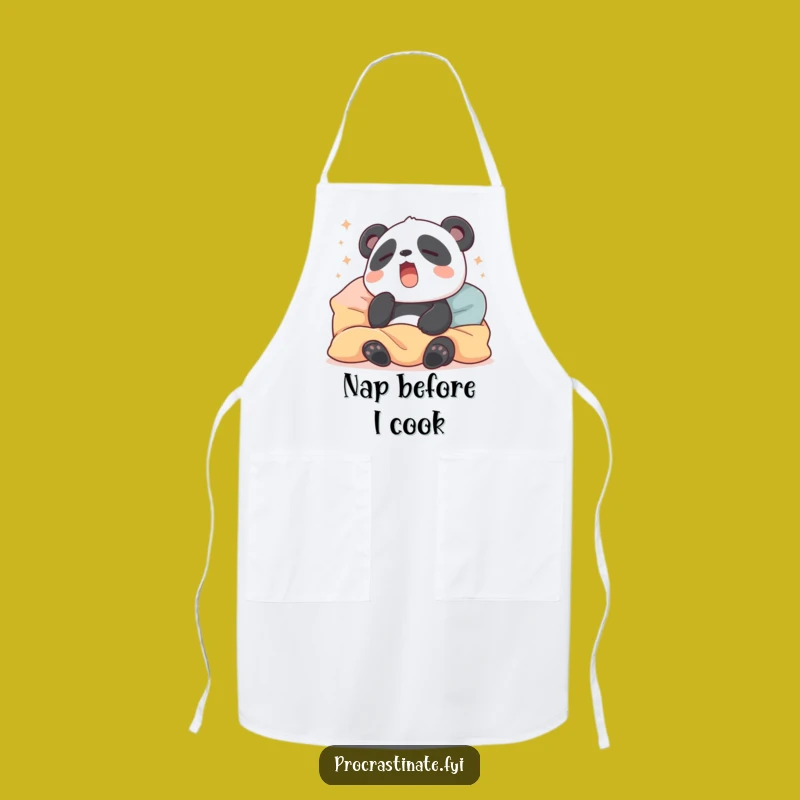 Funny Sleepy Panda Apron: Cook with Cozy Charm, A Hilarious Kitchen Gift