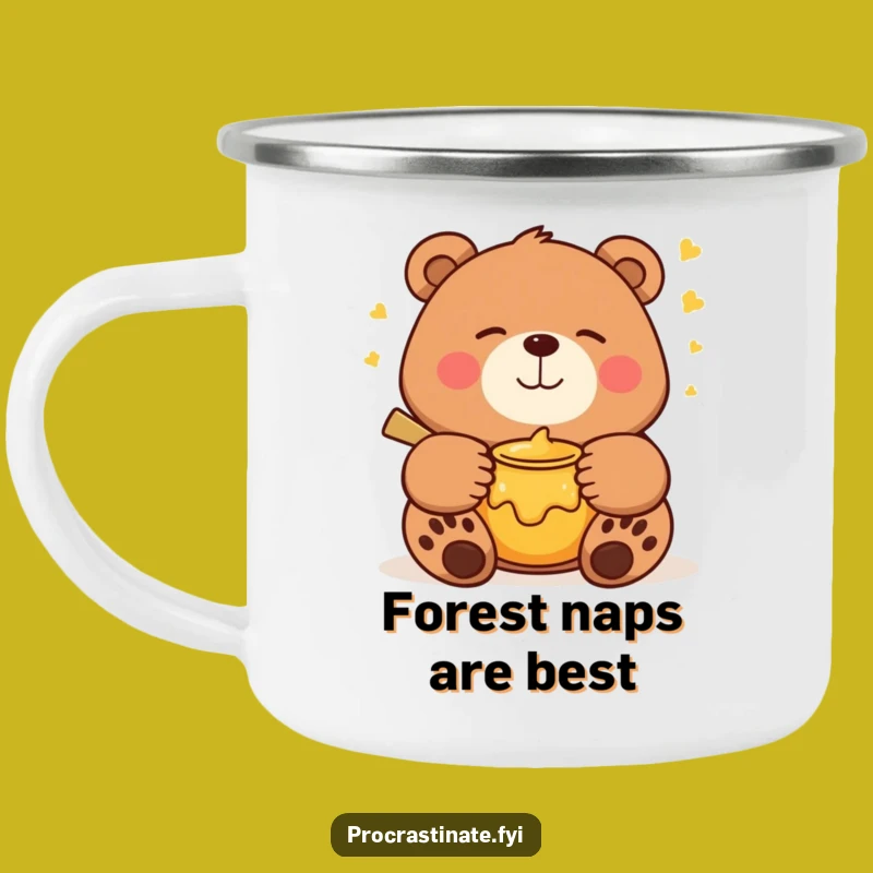 Funny Bear Camping Mug: Honey Dreams for Cozy Campfires a Funny Gift
