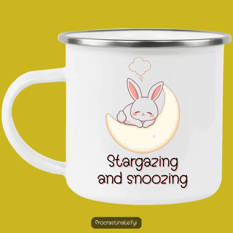 Funny Bunny Moon Camping Mug: Dreamy Camp Companion & Magical Funny Gift