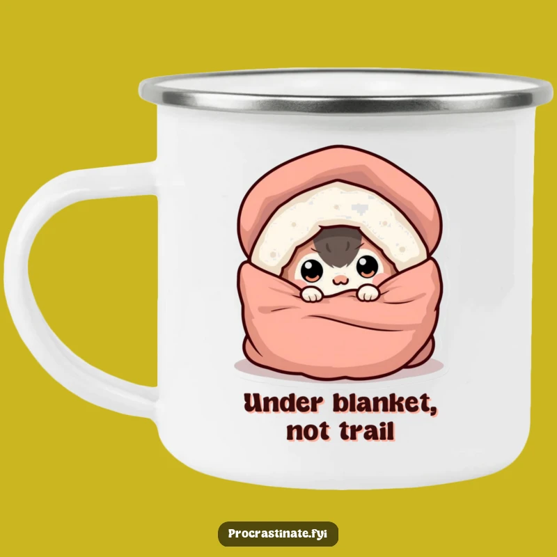 Funny Buried Creature Camping Mug: Cozy Outdoor Vibes & Eye-Peeking Design, Hilarious Adventure Gift