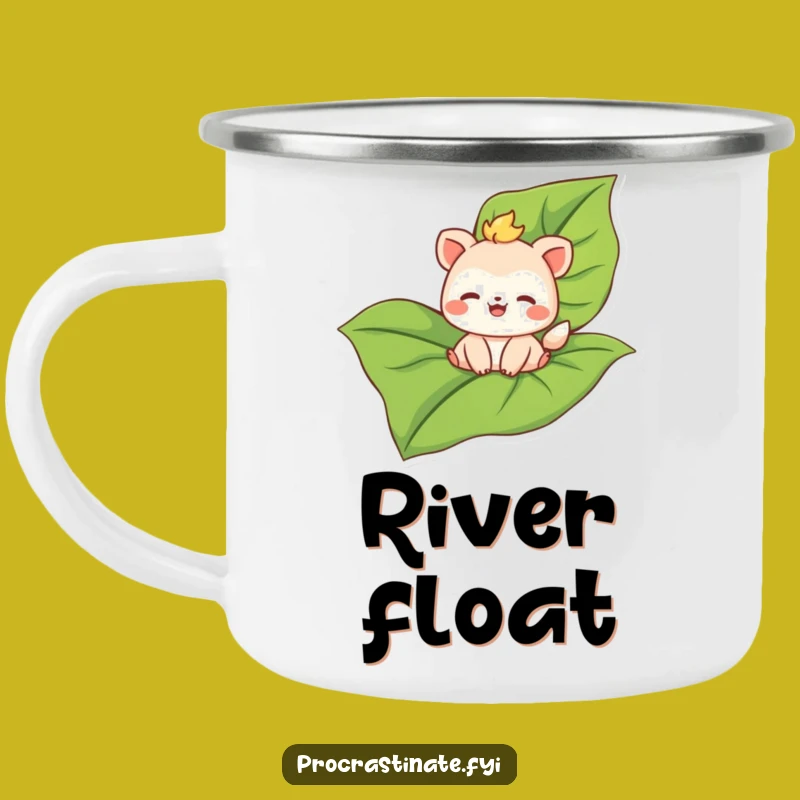 Funny Floating Animal Leaf Camping Mug - Hilarious Companion for Your Journeys