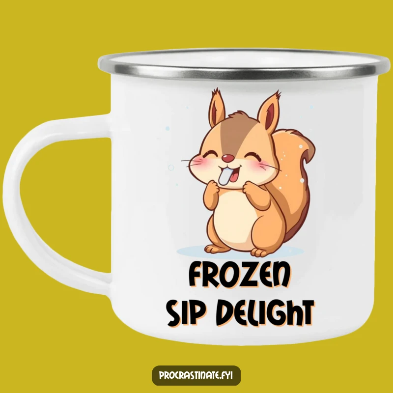 Funny Squirrel Snowflakes Camping Mug - Winter Outdoor Fun - Adorable Funny Gift