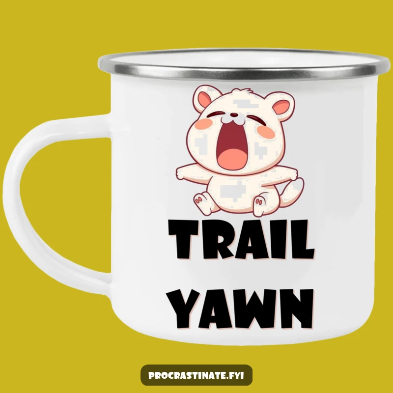 Funny Yawning Animal Camping Mug - Hilarious Companion for Relaxing Outdoors