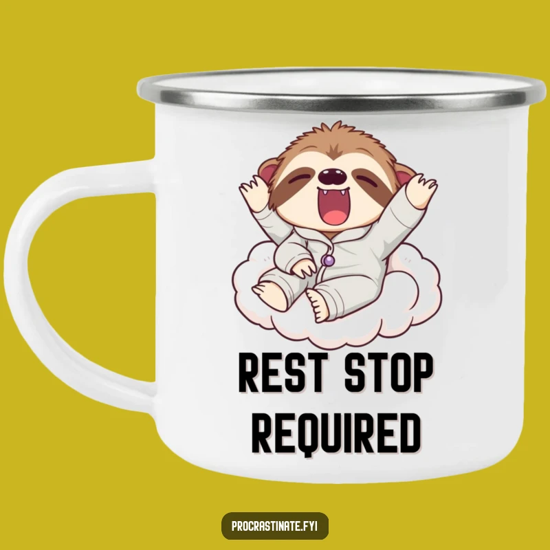 Funny Sloth Pajama Camping Mug: Lazy Drinkware for Slow Mornings