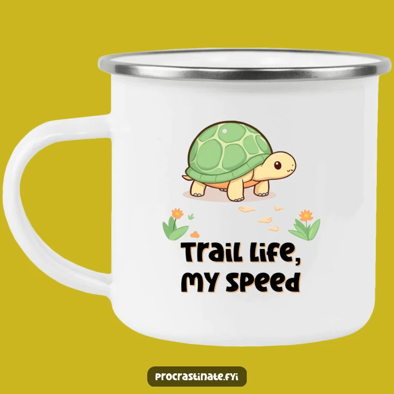 Funny Kawaii Turtle Camping Mug: Slow Sipper Outdoor Cup, Your Perfect Funny Gift