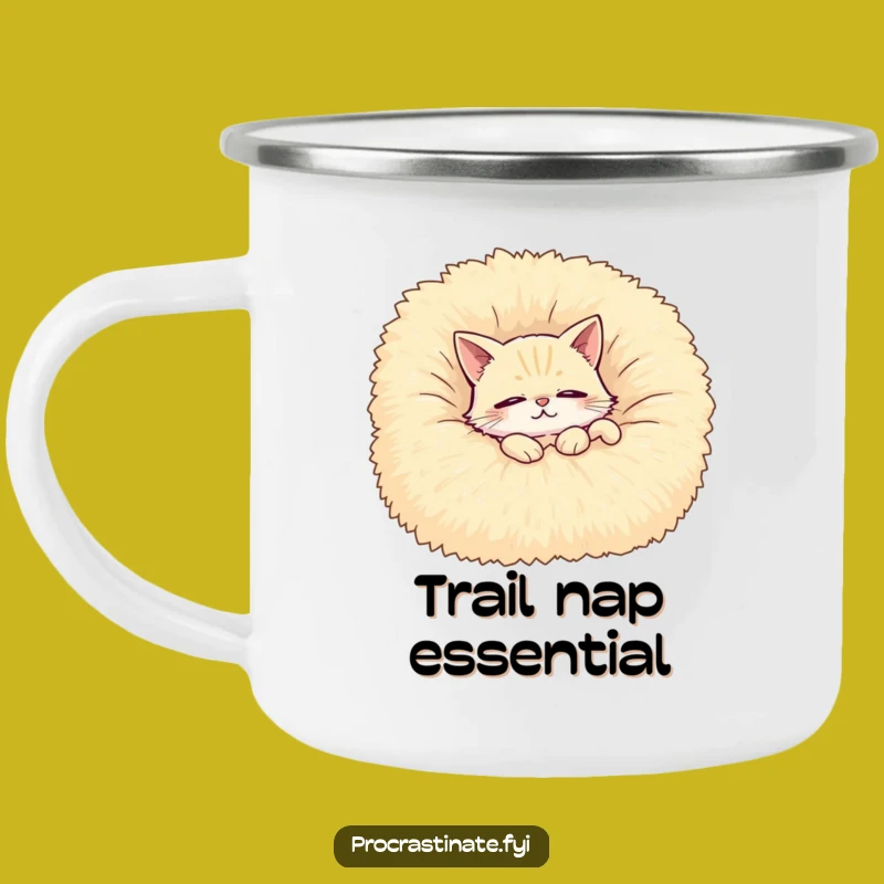 Funny Cat Camping Mug: Cozy Sips for Outdoor Comfort