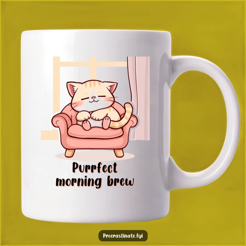 Funny Content Cat Mug - Purrfect Nap Gift for Cat Lovers!