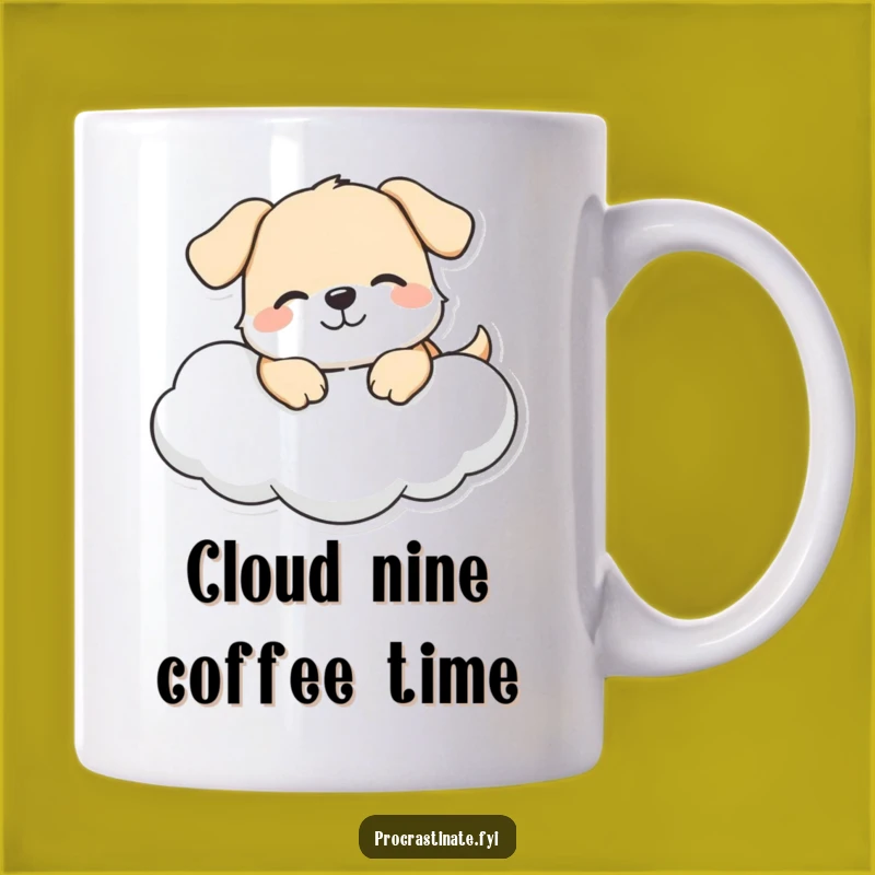 Funny Dog Cloud Mug: Happy Lounger, Perfect Joyful Gift Idea