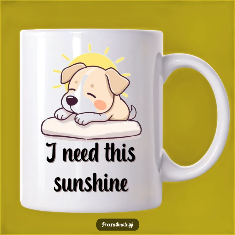 Funny Dog Stretching Mug: Hilarious Pet Nap Gift for Dog Lovers