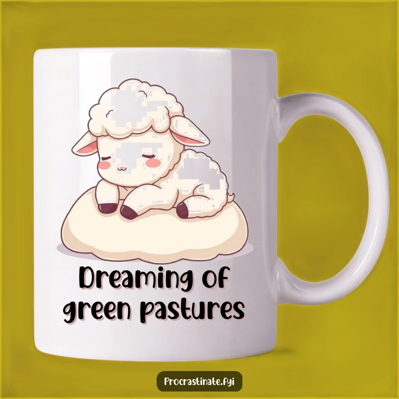 Funny Sheep Nap Mug: Relaxing & Hilarious Farm Animal Gift