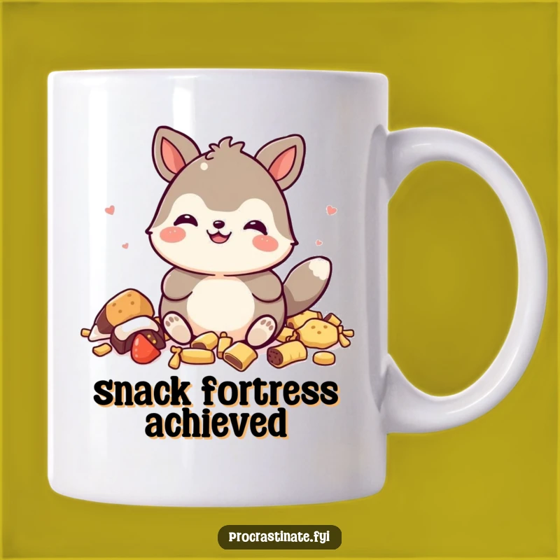 Funny Snack King Animal Mug - Perfect Hilarious Gift for Food Lovers