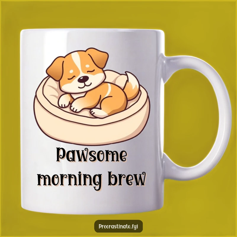 Funny Content Dog Cozy Bed Mug: Perfect Nap Lover Gift for Dog Owners