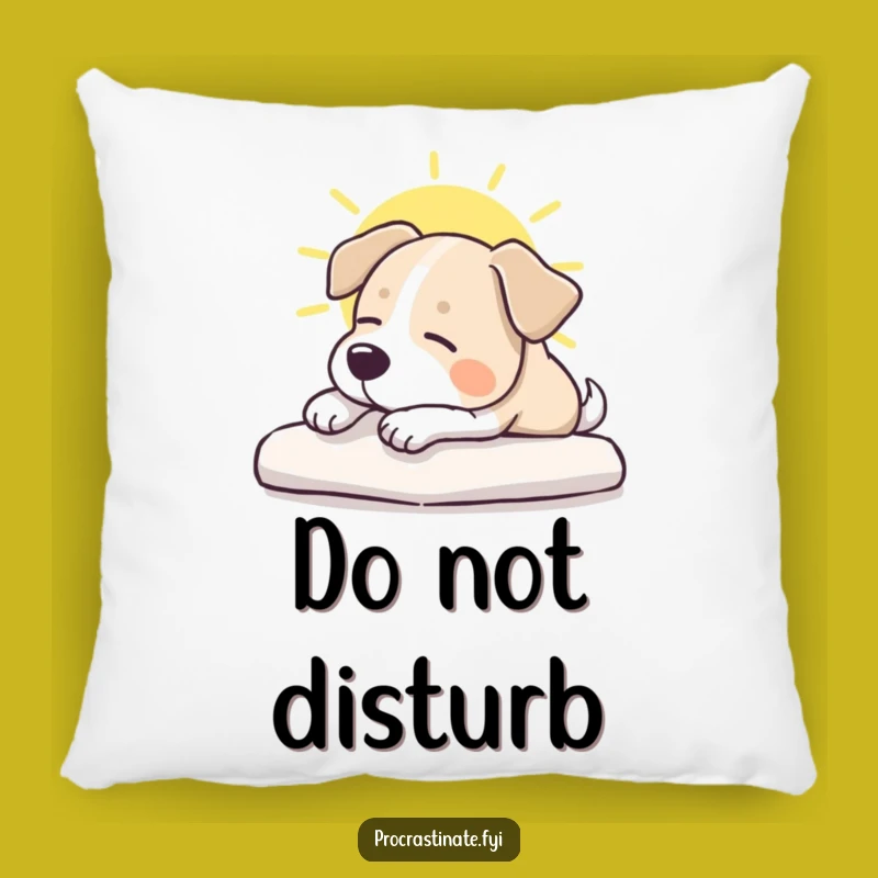 Funny Dog Sunbeam Pillow: Comfy & Hilarious Pet Lover Accent Decor