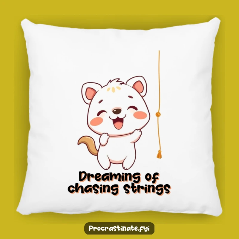 Funny Soft Animal String Pillow: Playful Batting Comfort, Perfect Gift!