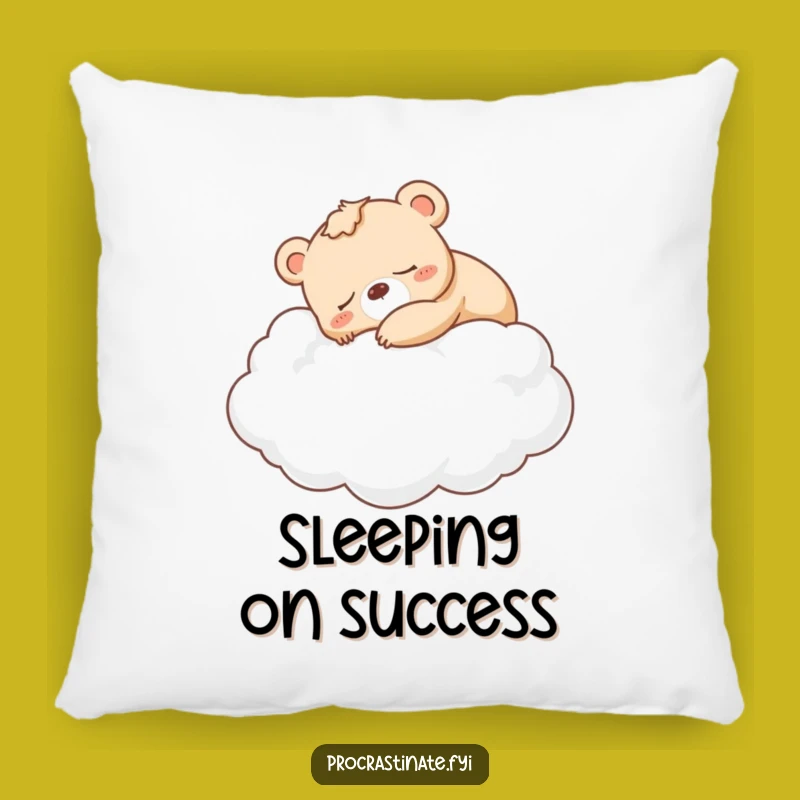 Funny Bear Cub Cloud Nap Pillow: Sweet Dreams Funny Comfort