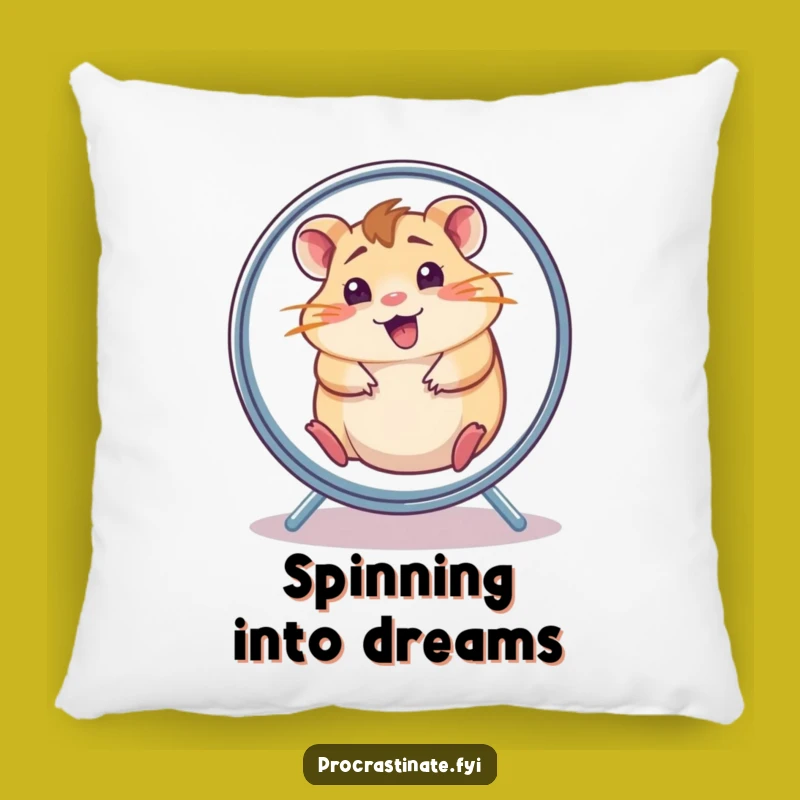 Funny Hamster Wheel Pillow: Cozy and Hilarious Comfort for Energetic Folks