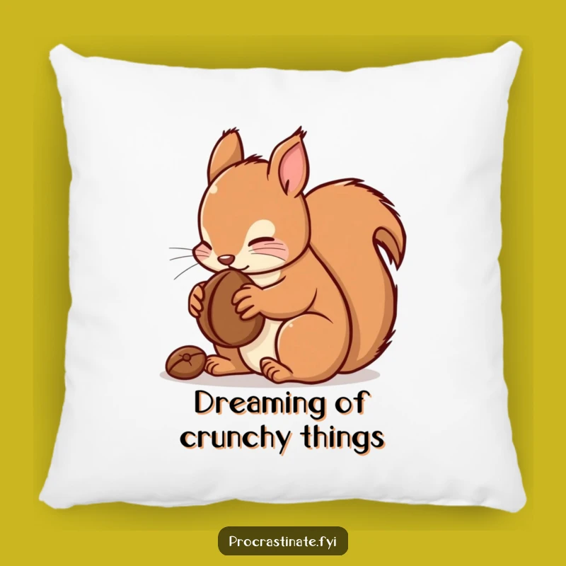 Funny Kawaii Squirrel Pillow: Cozy Nut Lover Cushion, A Perfect Funny Gift
