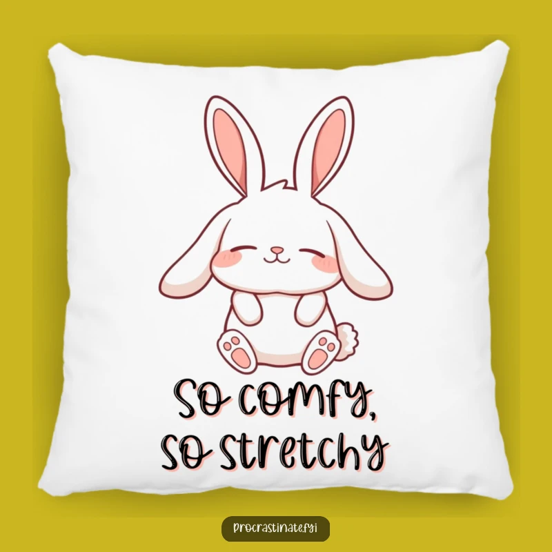 Funny Lazy Rabbit Pillow: Cozy Long Ears, Perfect Napping Gift