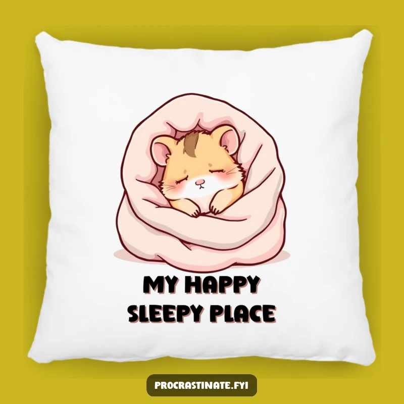 Funny Kawaii Hamster Pillow - Soft & Sleepy Comfort Gift for Couch