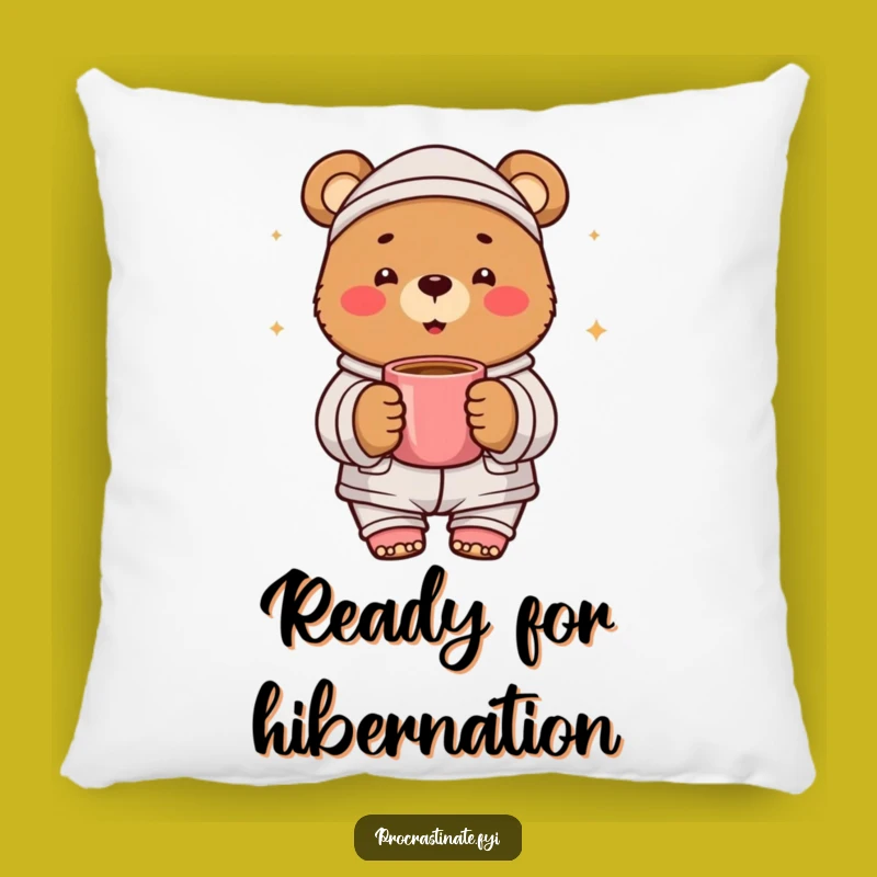 Funny Bear Pajama Pillow: Huggable Comfort and Morning Cheer!
