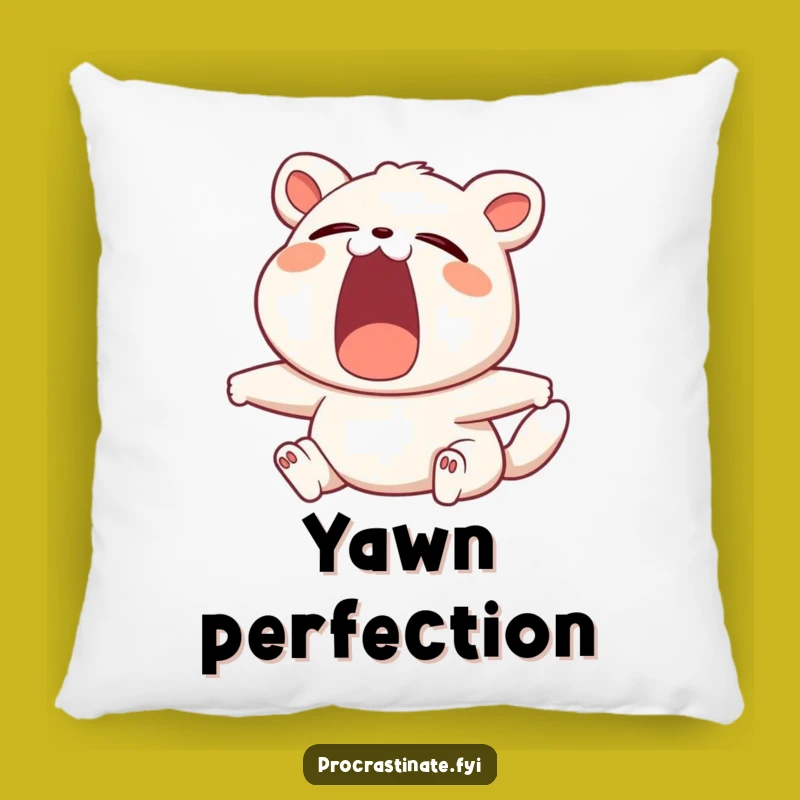 Funny Yawning Animal Pillow - Cozy Hilarious Accent for Your Comfort