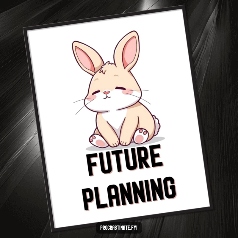 Funny Bunny Digital Art Print: A relaxed bunny gazes peacefully, offering instant serene charm and gentle humor.