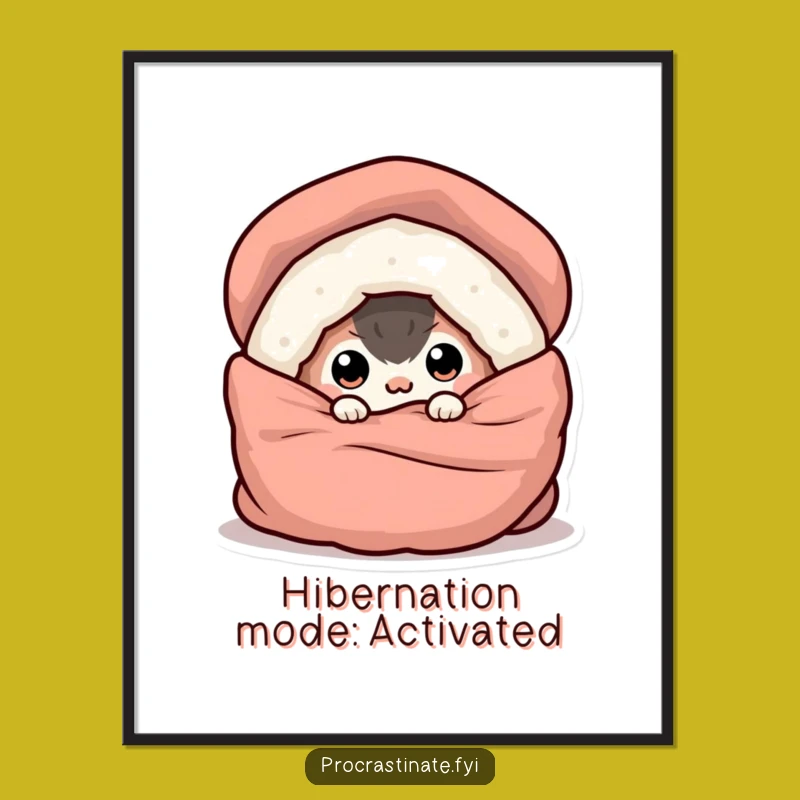 Funny Buried Creature Digital Art: Cozy Eye-Peeking Printable, Instant Humorous Decor & Gift