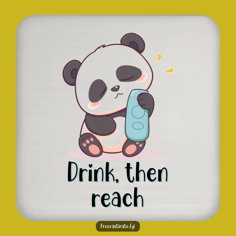 Funny Panda Coaster Set: Protect Surfaces with Effortful Charm