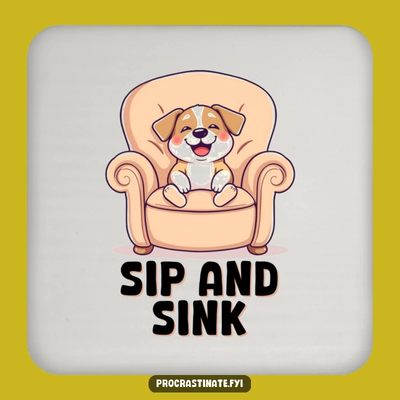 Funny Dog Coaster Set: Protect Surfaces with Happy Style