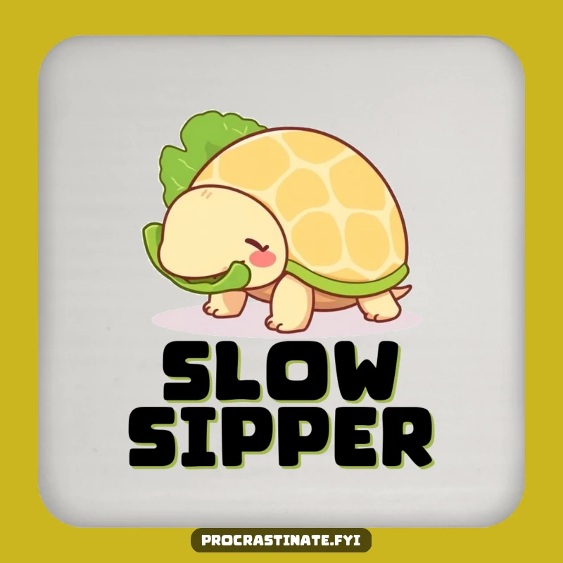 Funny Turtle Coaster: Protect Surfaces with This Unhurried Animal Art