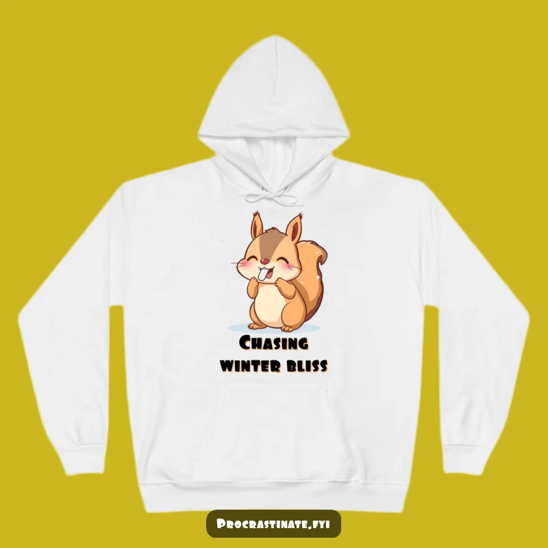 Funny Squirrel Snowflakes Hoodie - Cozy Winter Fun Gift - Warm & Joyful Apparel