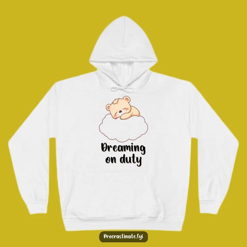 Funny Bear Cub Cloud Nap Hoodie: Cozy Up in Dreamy Funny Comfort