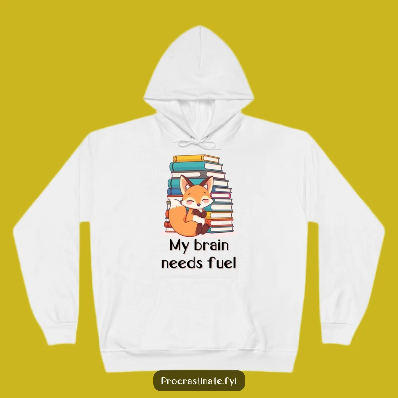 Funny Fox Bookworm Hoodie: Relaxed Reader Gift, Perfect for Avid Book Lovers