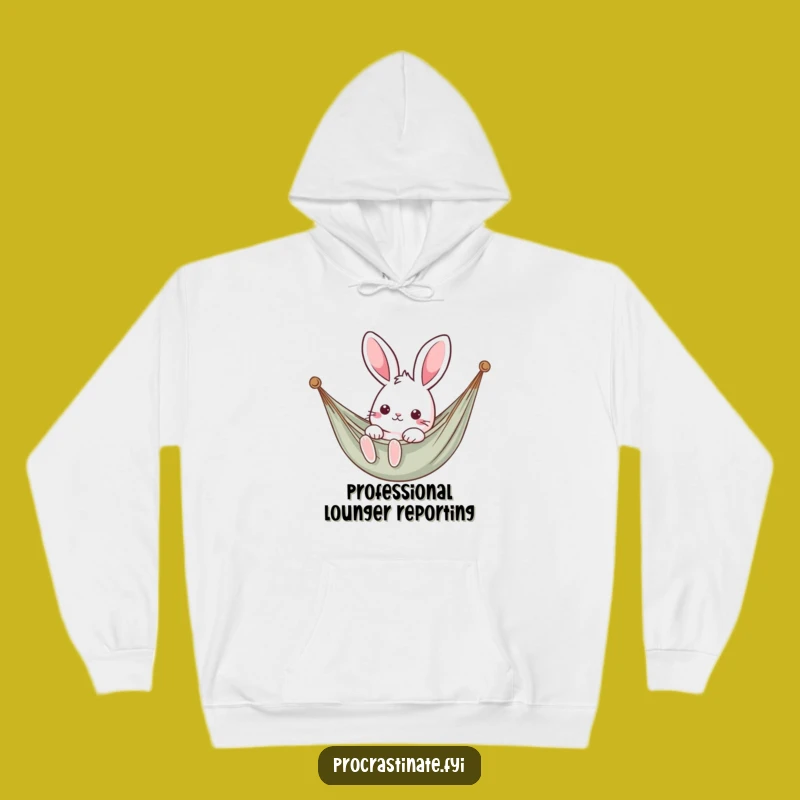 Funny Kawaii Rabbit Hammock Hoodie - Cozy Relaxation Gift for All