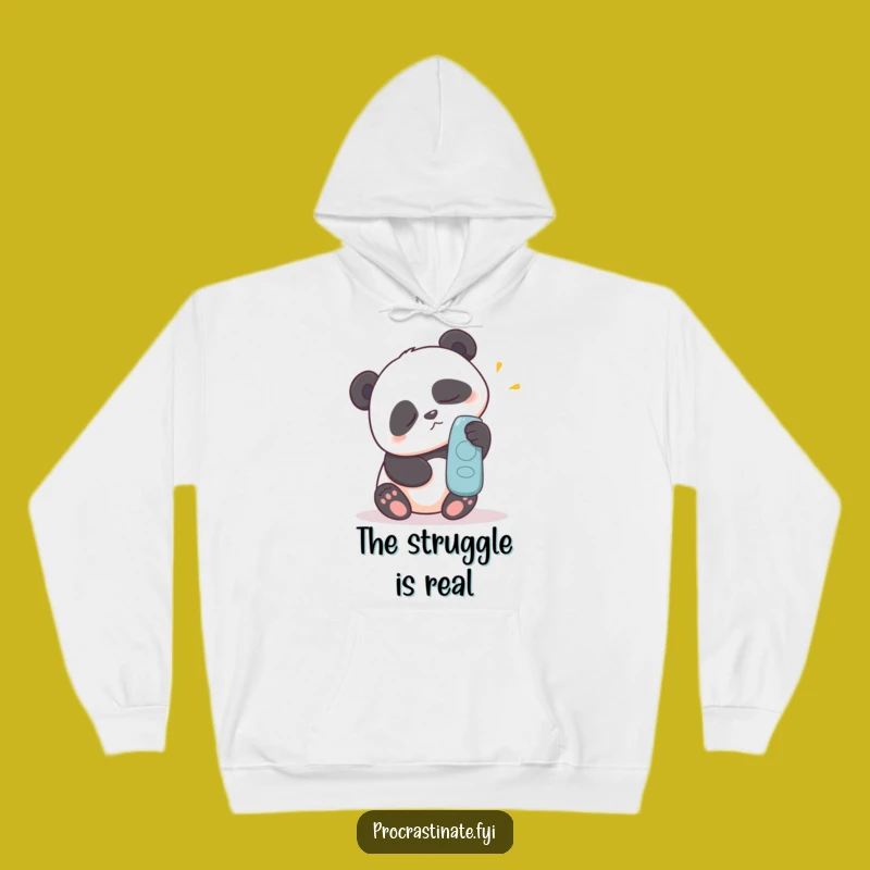 Funny Panda Hoodie: Master the Art of Lazy Remote Control