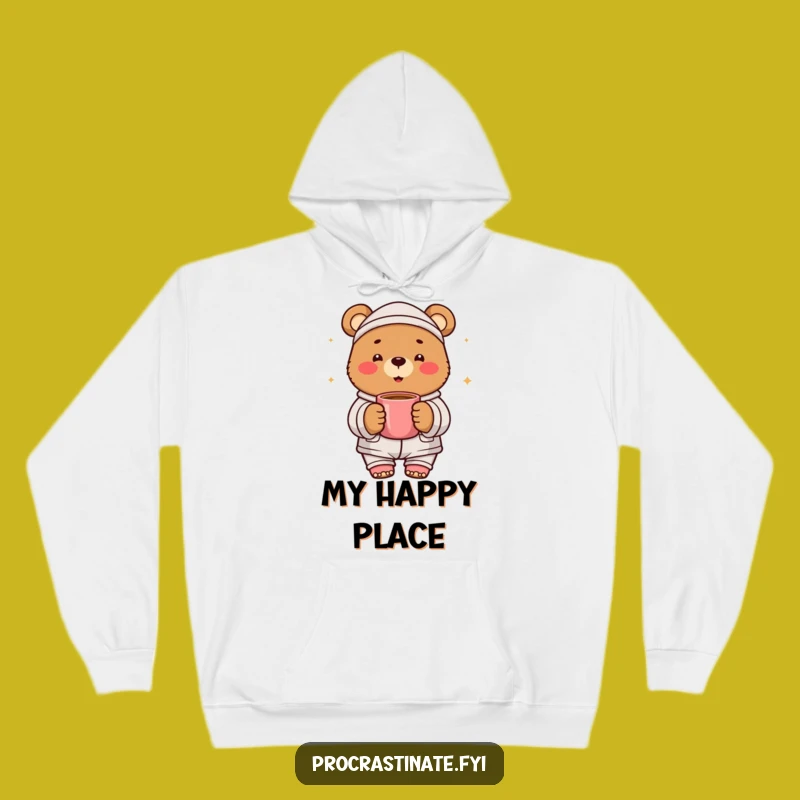 Funny Cheerful Bear Pajama Hoodie: Ultimate Cozy Comfort Gift!