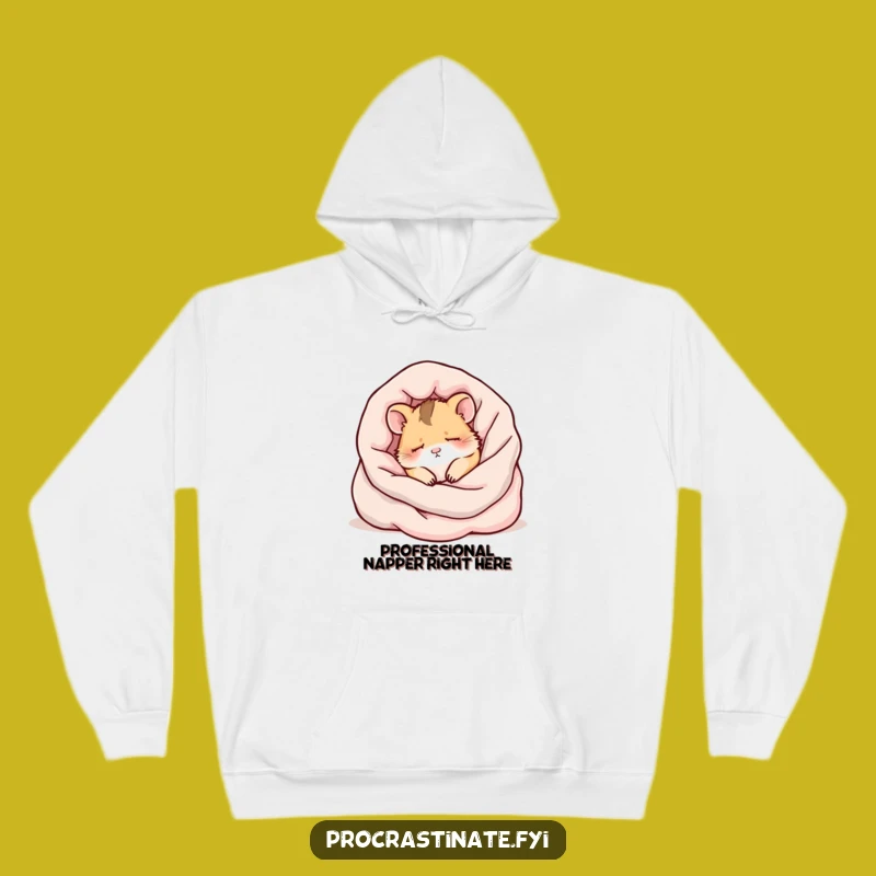 Funny Kawaii Hamster Hoodie - Cozy & Cute Sleepy Gift for Him or Her