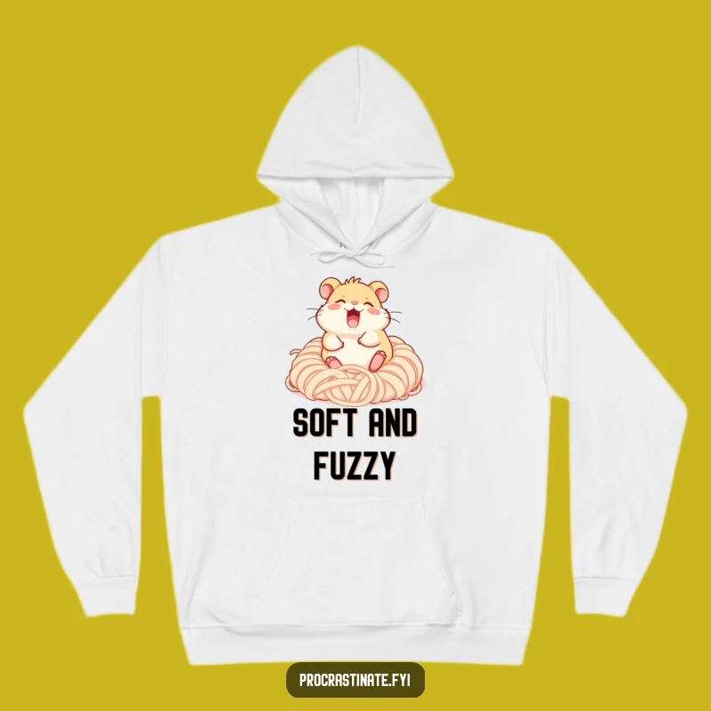 Funny Giggling Hamster Hoodie - Cozy Yarn Vibes Gift!