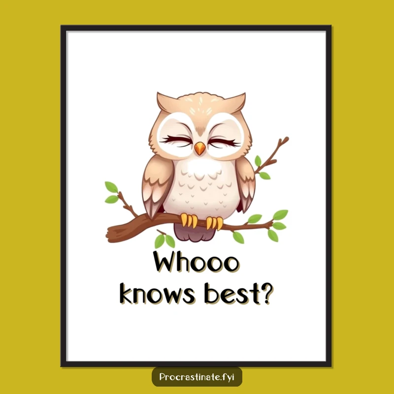 Free Printable Owl Wall Art: Curious Blink for Wise Home Decor Gift