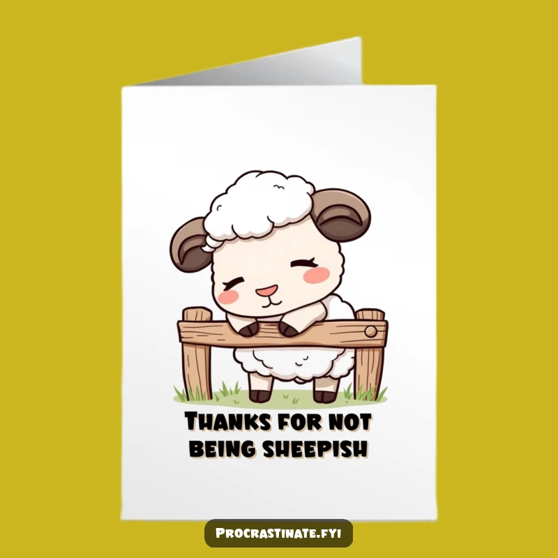 Free Printable Thank You Card: Sleepy Sheep's Thanks, Funny Downloadable Gift