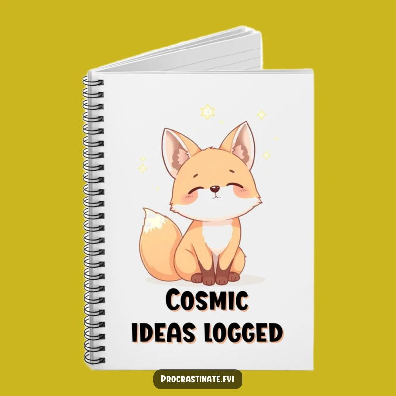 Funny Fox Starry Night Notebook: Hilarious Journal for Dreamers