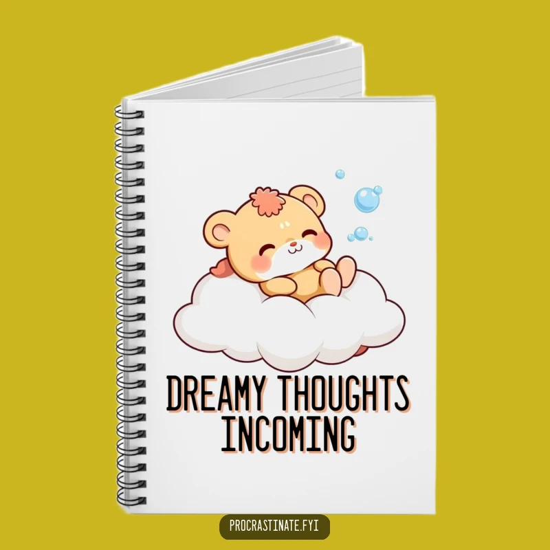 Funny Dreamy Cloud Animal Notebook: Cute Character Bubble Journal, Perfect Gift!