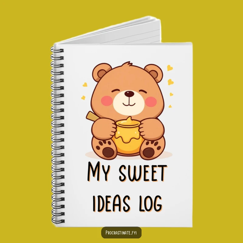 Funny Bear Notebook: Sweet Honey Dreams Journal for a Thoughtful Funny Gift