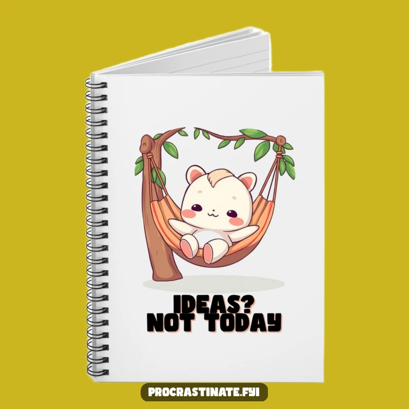 Funny Blank-Face Hammock Notebook: Zen Journal & Chill Design, Perfect Humorous Gift for Thinkers