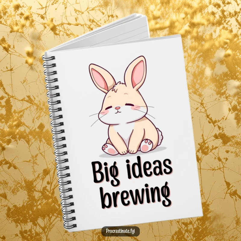 Funny Bunny Notebook: A relaxed bunny gazes peacefully, perfect for capturing serene thoughts and creative ideas.