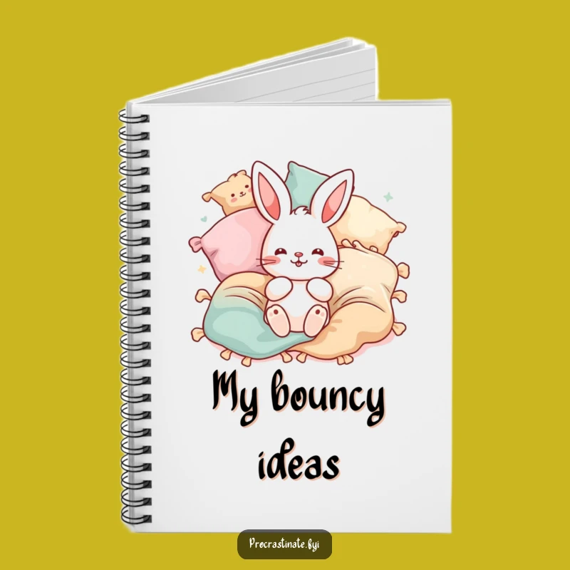 Funny Bunny Pillow Notebook: Jot Down Playful Ideas!